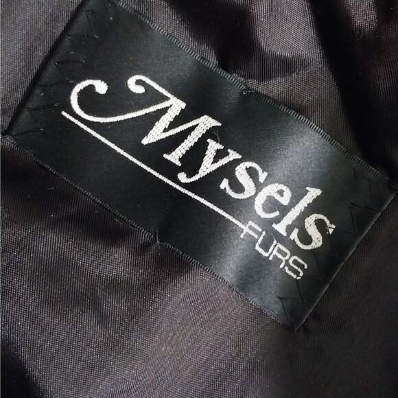 MYSELS FURS! LUXURIOUS BLACK RANCH MINK FULL LENGTH FUR COAT, JACKET! SZ MP - Picture 13 of 15